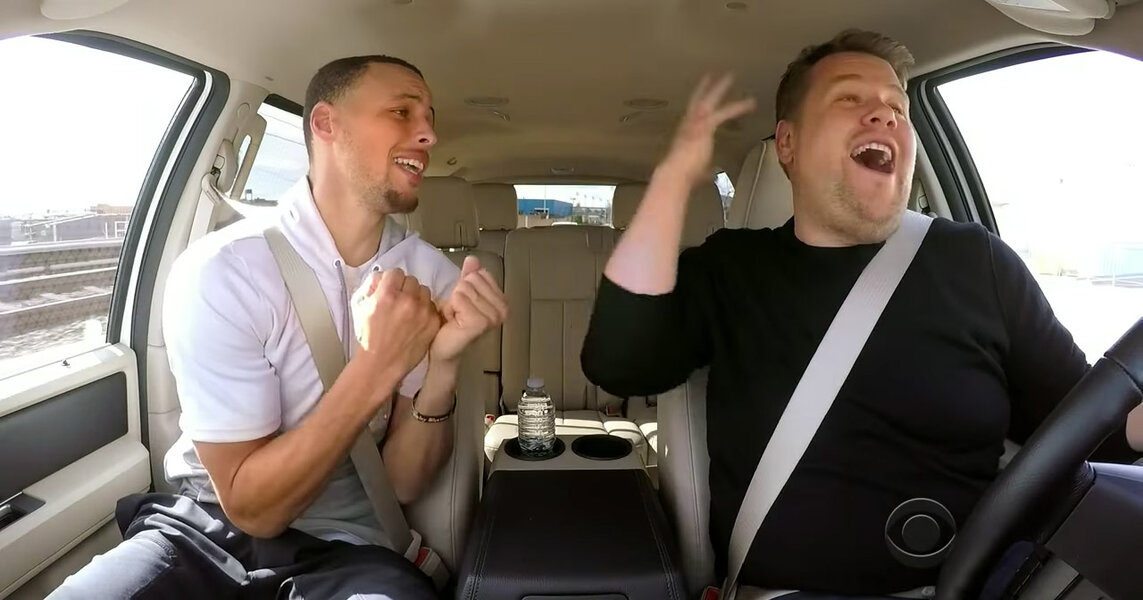 Steph Curry S Carpool Karaoke With James Corden Is A Slam Dunk Thrillist