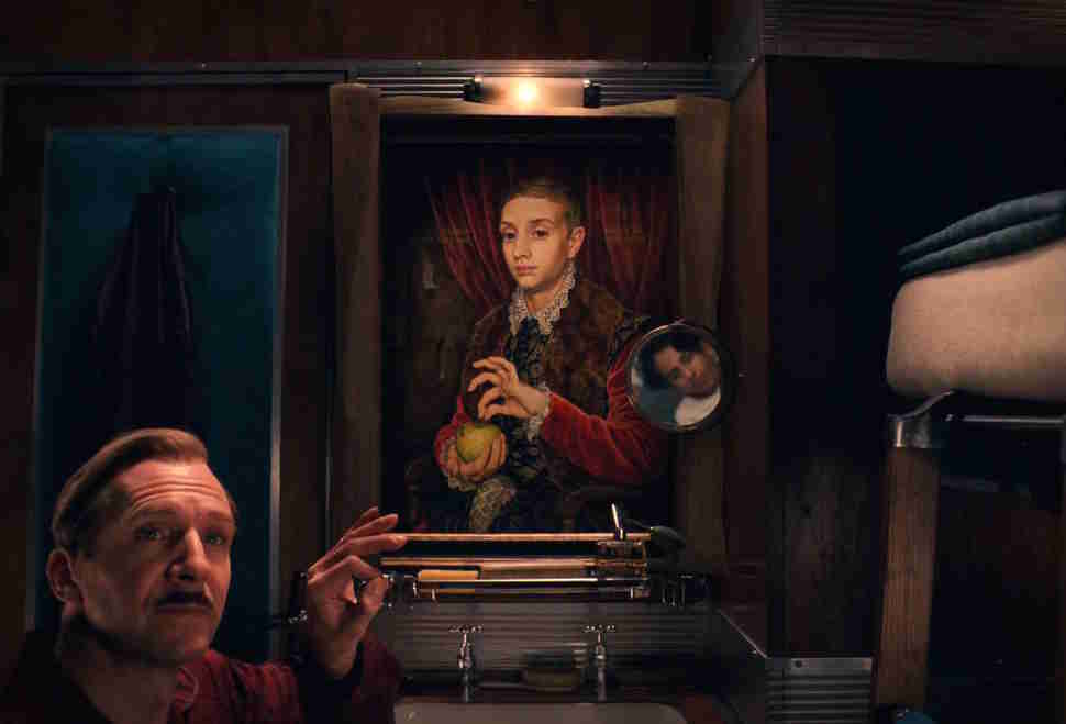 "Boy With Apple" Painting