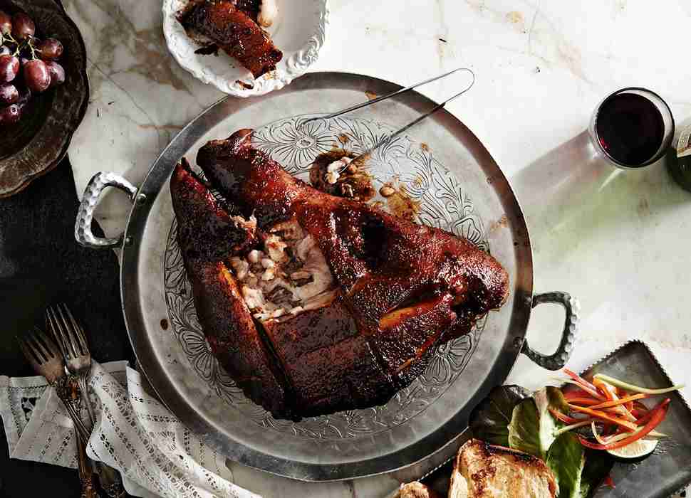 Roasted Pig Head