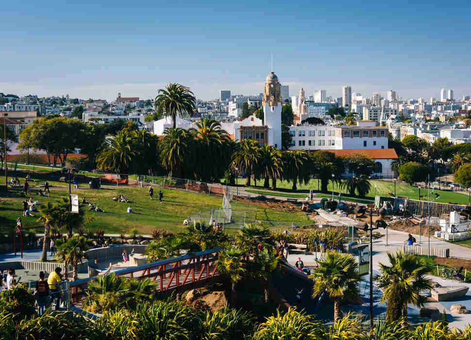 Mission Delores Park, in San Francisco, California