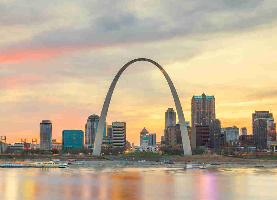 St. Louis, Missouri skyline at twilight