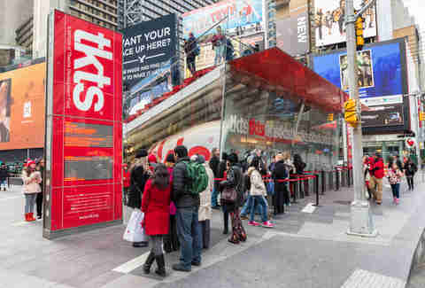 TKTS booth in TImes Square