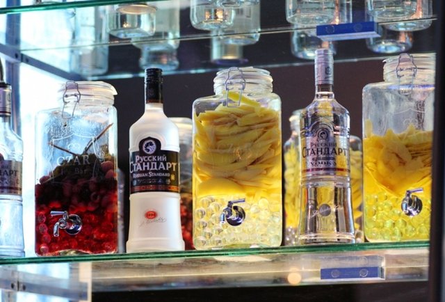 From Russia, with ice. And sushi. And hella vodka.