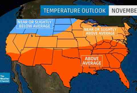 fall weather forecast