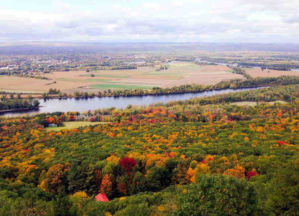 View of Connecticut River and Northampton