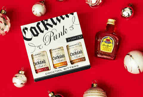 Small-Batch Mini Cocktail Bitters Set & Crown Royal Bottle – Spirited Gifts – Supercall