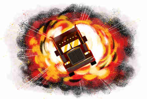 truck explosion
