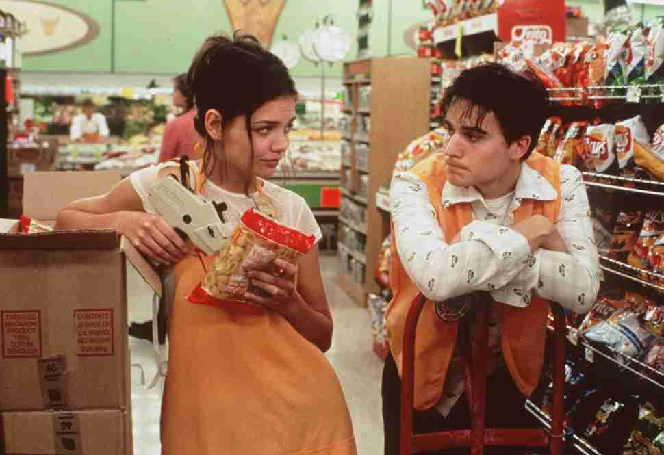 Claire (Katie Holmes) and Mannie (Nathan Bexton) in 'Go.'