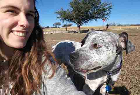 Felicia with dog JoJo