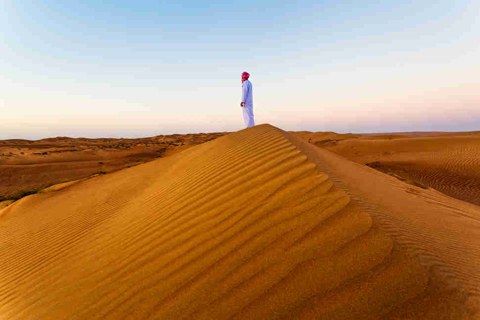 man on sand