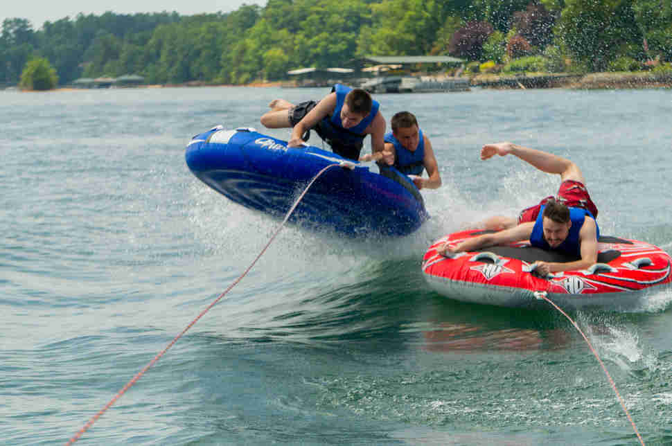 Tubing on Lake Seneca