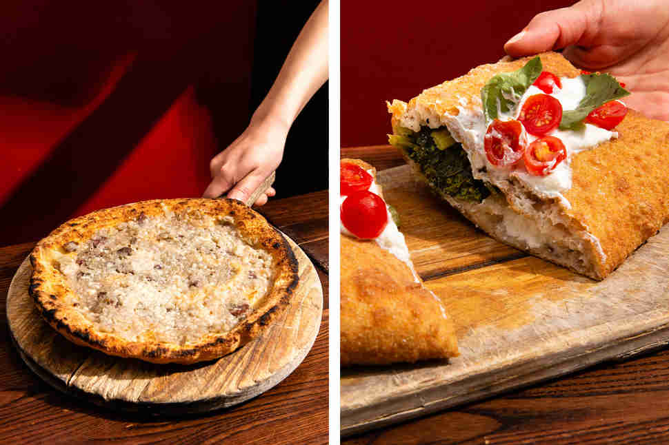 Montara and pizza fritte from Don Antonio's
