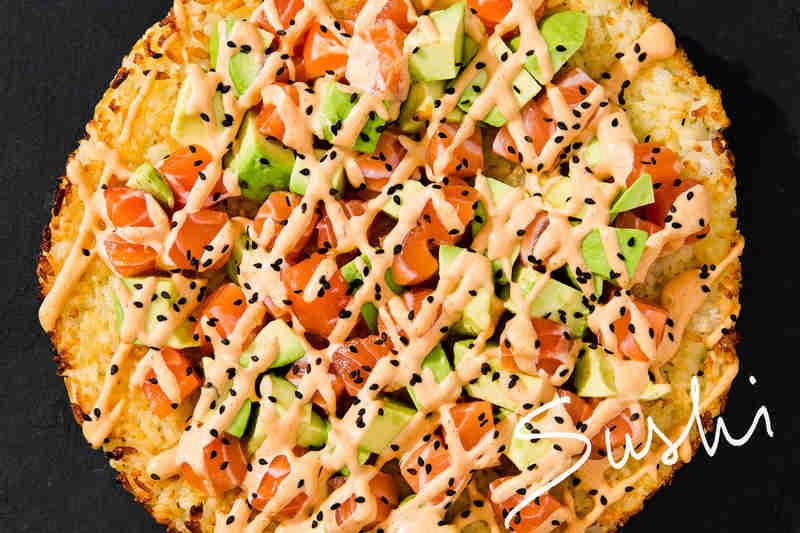 Sushi pizza