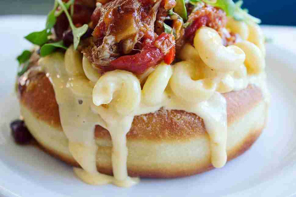 Hi-Lo Diner mac and cheese doughnut