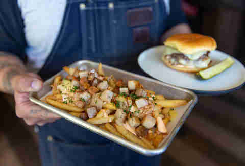 fries and burger