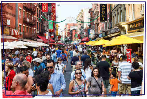 little italy street scene