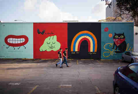 Mural near UT Austin