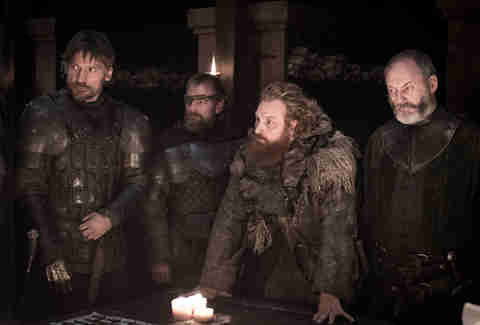 tormund beric ser davos jaime lannister at winterfell