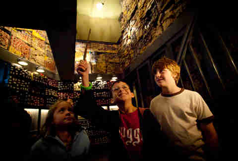 The wand chooses you at Ollivanders.