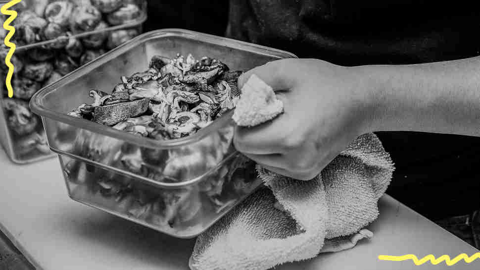 prepping ingredients
