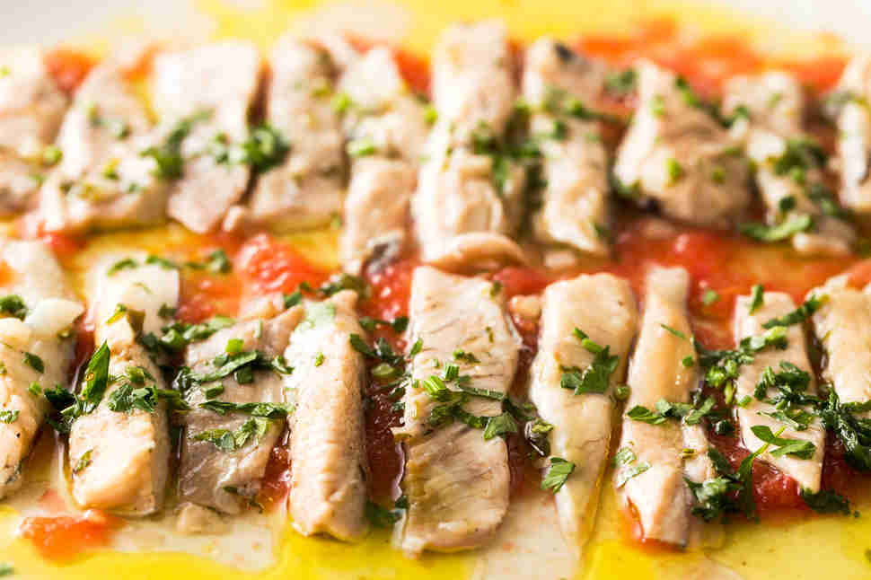 filets of albacore tuna