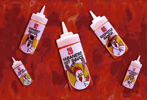 Chicken Guy sauces