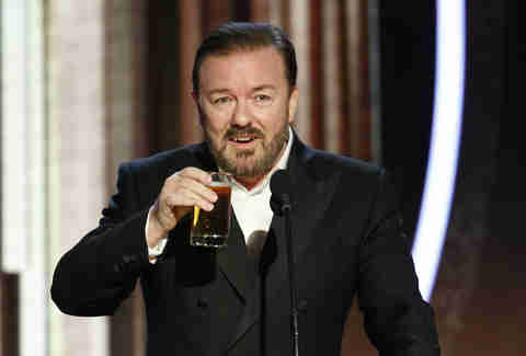 ricky gervais, golden globes 2020