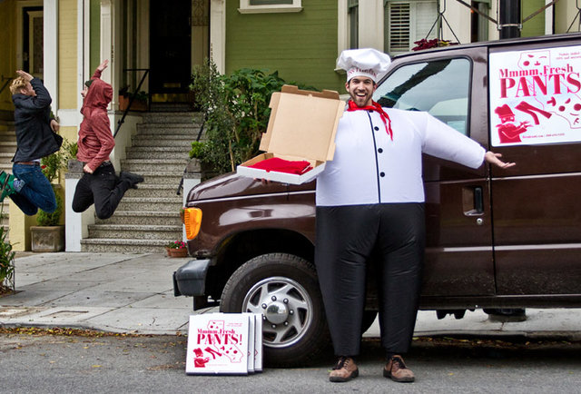 Get Pants Delivered In A Pizza Box