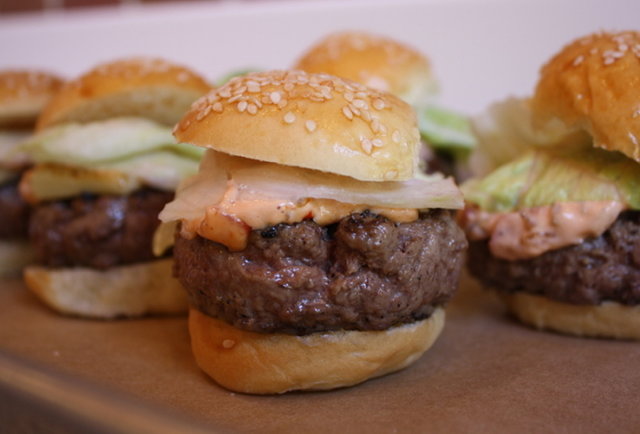 In-N-Out-esque burgers, miniaturized