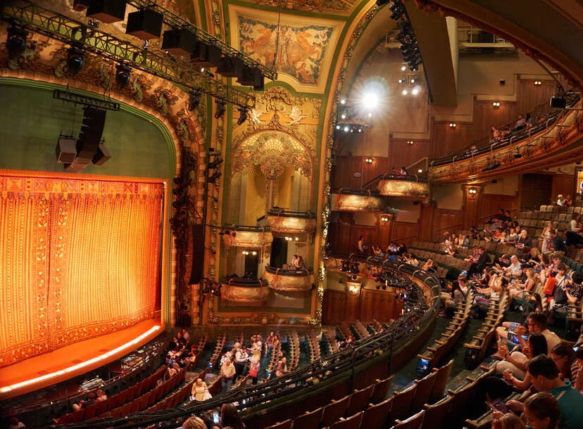 New Amsterdam Theatre Seating View Mezzanine Cabinets Matttroy