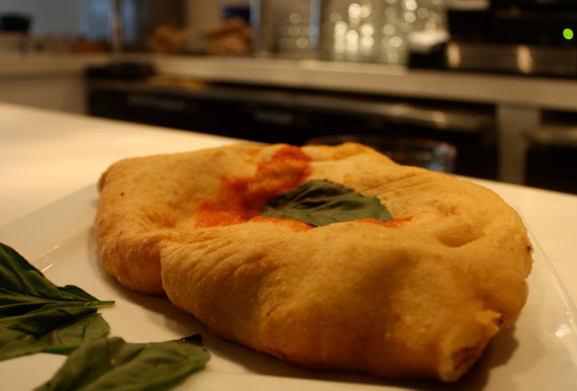 Fried Pizza Napoletana at Locanda Positano