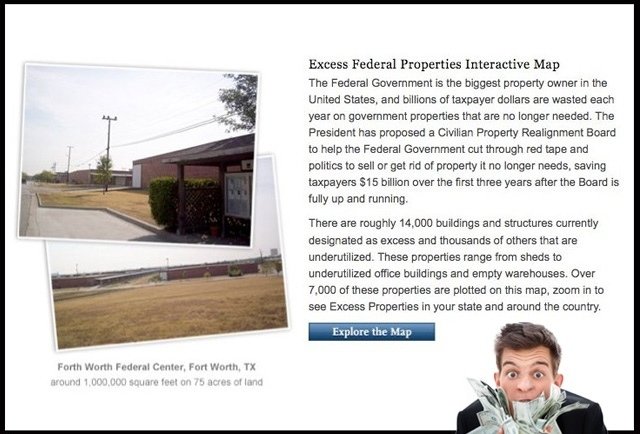 Excess Federal Properties Map