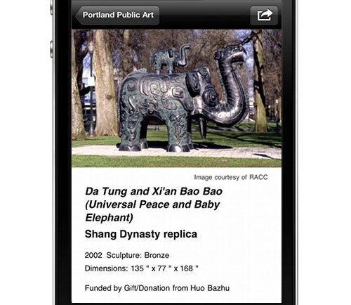 Portland's Public Art App