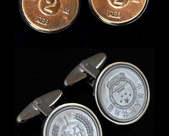 World Coin Cufflinks