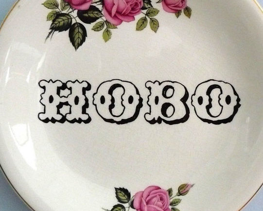 Vandalized Vintage Plates