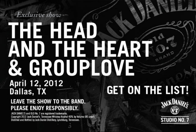 Jack Daniel's Brings Grouplove and The Head and The Heart to Dallas