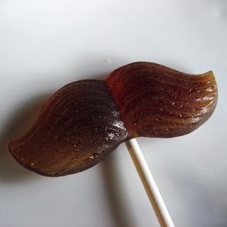 Mustache Lollipops