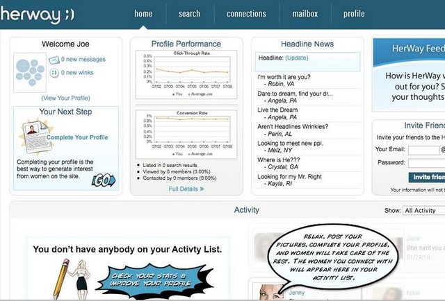 A dating site where you don't even have to try