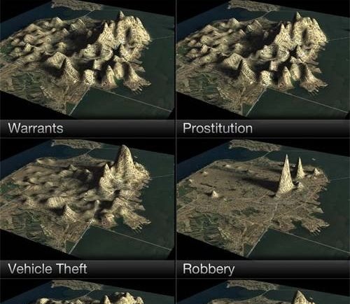 Topographical Crime Maps