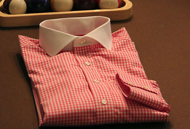 Custom Berry Gingham Shirt