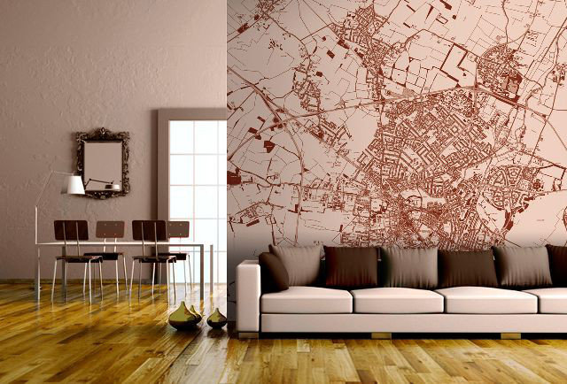 Wallpapered's Map Murals