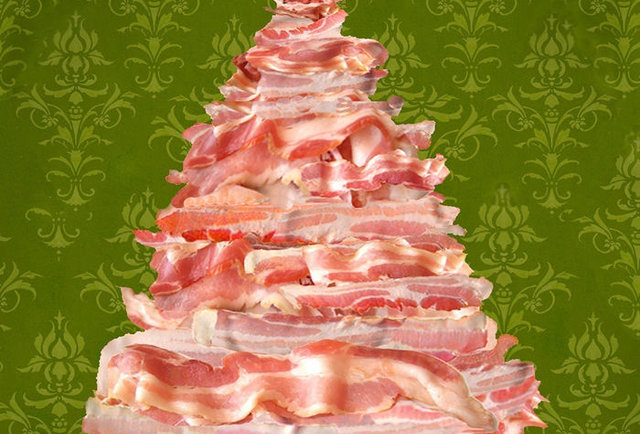 Bacon Holiday Cards