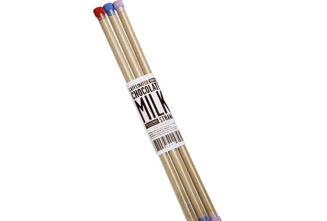 Caffeinated Chocolate Milk Straws