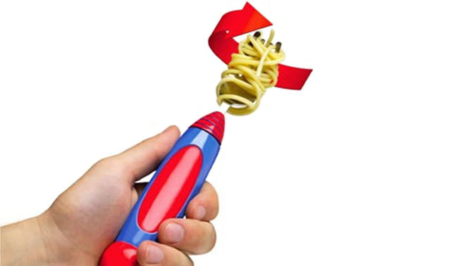 This electric utensil spins your spaghet' for you