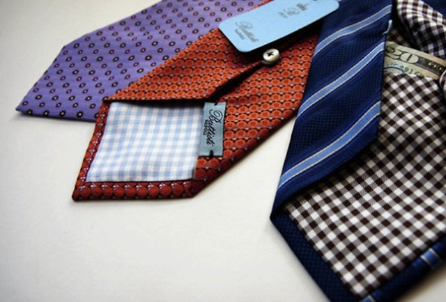 Battisti Napoli Hidden Pocket Necktie 