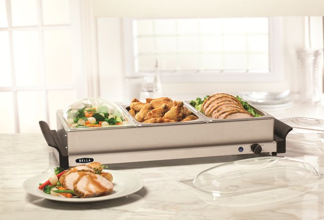 Triple Buffet Server and Warming Tray