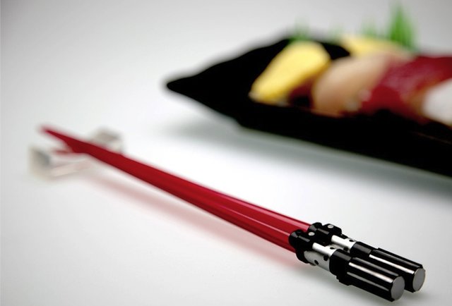 This is how the Sith eats sushi