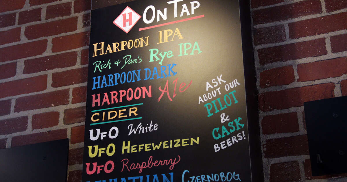 harpoon beer hall menu