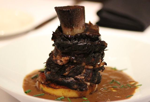 The Greek fave loads up on steaks