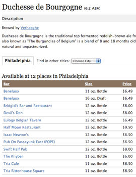 BeerMenus